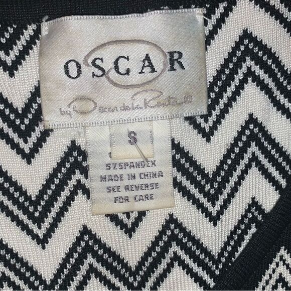Oscar de la rents Chevron silk tank - Picture 2 of 2